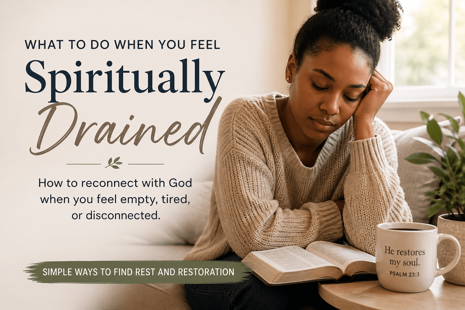 Feeling Spiritually Drained? Simple Ways to Reconnect with God