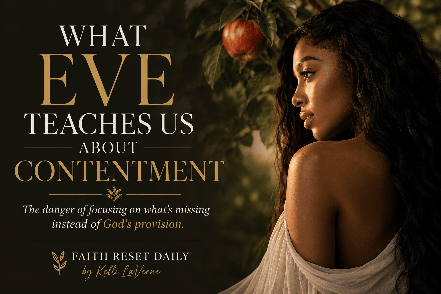 Lessons From Eve - What Eve teaches us about contentment and trusting God's provision instead of focusing on what is missing.